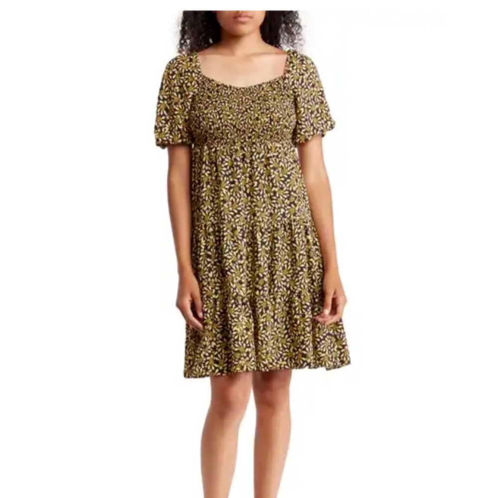 NWT Nanette Lepore Black & Gold Dress